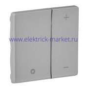 Legrand Valena LIFE Алюм Накладка светорегулятора кнопочного