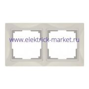 Werkel Рамка Snabb Basic на 2 поста Слоновая кость W0022003