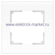 Werkel Рамка Favorit на 1 пост Стекло Белый матовый W0011105