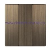 Werkel Набор клавиш для выключателя трехклавишного Бронзовый WL12-SW-3G-CP