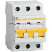 IEK KARAT Автоматический выключатель ВА47-29 3Р 8А 4,5кА х-ка С
