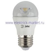 Лампа светодиодная Эра LED P45-7W-840-E27-Clear (диод,шар,7Вт,нейтр,E27)