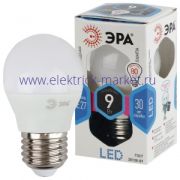 Лампа светодиодная Эра LED P45-9W-840-E27 (диод, шар, 9Вт, нейтр, E27)