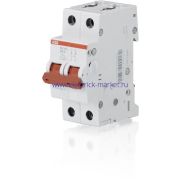 ABB SD202 Рубильник 2P 40A рычаг крас.