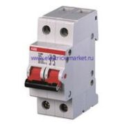 ABB SHD202 Рубильник 2P 40A рычаг крас.