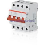 ABB SHD204 Рубильник 4P 16A рычаг крас.