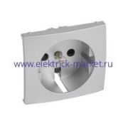 Legrand Valena Алюминий Накладка розетки со шторками
