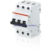 ABB S203 Автоматический выключатель 3P 80A (C) 6kA