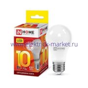 Лампа светодиодная LED-A60-VC 10Вт 230В E27 3000К 900Лм IN HOME 4690612020204