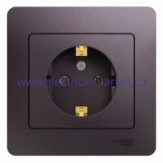 Systeme Electric Glossa Сиреневый туман Розетка 16А IP20 250В с/з в сборе GSL001442