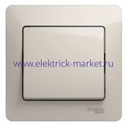 Systeme Electric Glossa Молочный Выключатель 1-клавишный сх.1, 10AX (в сборе)  GSL000912