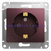 Systeme Electric Glossa Баклажановый Розетка с/з GSL001143