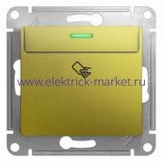 Systeme Electric Glossa Фисташковый Выключатель карточный 1-кл. (сх. 6) 10AX механизм GSL001069