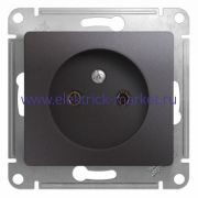 Systeme Electric Glossa Графит Розетка б/з GSL001341