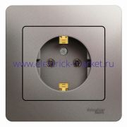 Systeme Electric Glossa Платина Розетка с/з (в сборе) GSL001242