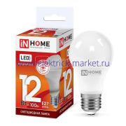 Лампа светодиодная LED-A60-VC 12Вт грушевидная 230В E27 6500К 1140лм IN HOME 4690612020259