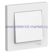 Systeme Electric AtlasDesign Бел Выключатель 1-клавишный сх.1, 10АХ, в сборе ATN000112
