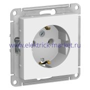 System Electric AtlasDesign Бел Розетка с/з, 16А, механизм ATN000143
