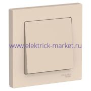 Systeme Electric AtlasDesign Беж Выключатель 1-клавишный сх.1, 10АХ, в сборе ATN000212