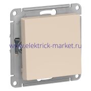 Systeme Electric AtlasDesign Беж Кнопка нажимная сх.1, 10АХ, механизм ATN000215