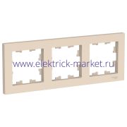 Systeme Electric AtlasDesign Беж Рамка 3-ая, универсальная ATN000203
