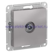Systeme Electric AtlasDesign Алюминий Розетка TV проходная 4DB, механизм ATN000392