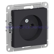 System Electric AtlasDesign Карбон Розетка б/з, 16А, механизм ATN001041