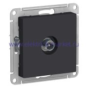 Systeme Electric AtlasDesign Карбон Розетка TV проходная 4DB, механизм ATN001092