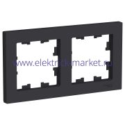 Systeme Electric AtlasDesign Карбон Рамка 2-ая, универсальная ATN001002