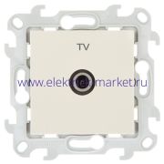 Simon 24 Слоновая кость Розетка TV одиночная 2450477-031