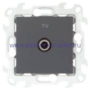 Simon 24 Графит Розетка TV одиночная 2450477-038