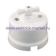 BIRONI Лизетта Керамика Белый Выключатель проходной 1-кл B1-201-01