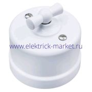 BIRONI Лизетта Пластик Белый Выключатель проходной 1-кл B1-201-21