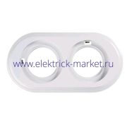 BIRONI Лизетта Пластик Белый Рамка 2-ая BF1-620-21