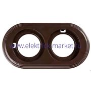 BIRONI Лизетта Пластик Коричневый Рамка 2-ая BF1-620-22