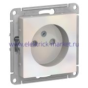 System Electric AtlasDesign Жемчуг Розетка б/з со шторками, 16А, механизм ATN000449