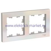 Systeme Electric AtlasDesign Жемчуг Рамка 2-ая, универсальная ATN000402