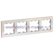 Systeme Electric AtlasDesign Жемчуг Рамка 4-ая, универсальная ATN000404