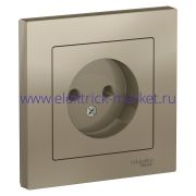 Systeme Electric AtlasDesign Шампань Розетка б/з, 16А, в сборе ATN000540
