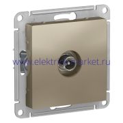 Systeme Electric AtlasDesign Шампань Розетка TV проходная 4DB, механизм ATN000592