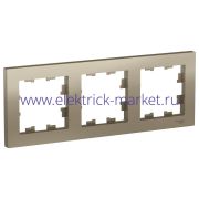 Systeme Electric AtlasDesign Шампань Рамка 3-ая, универсальная ATN000503