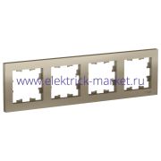 Systeme Electric AtlasDesign Шампань Рамка 4-ая, универсальная ATN000504