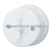 BIRONI Лизетта Пластик Белый Выключатель 1-кл B1-200-21