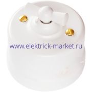 BIRONI Лизетта Пластик Белый Выключатель перекрестный 1-кл B1-203-21