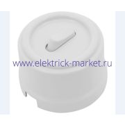 BIRONI Лизетта Пластик Белый Выключатель проходной 1-кл (клавишный) B1-221-21