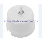 BIRONI Лизетта Пластик Белый Выключатель проходной 1-кл (тумблерный) B1-231-21