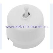 BIRONI Лизетта Пластик Белый Выключатель перекрестный 1-кл (тумблерный) B1-233-21