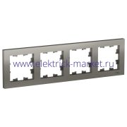 Systeme Electric AtlasDesign Сталь Рамка 4-ая, универсальная ATN000904