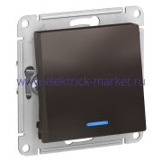 Systeme Electric AtlasDesign Мокко Переключатель 1-клавишный с подсветкой, сх.6а, 10АХ, механизм ATN000663