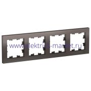 Systeme Electric  AtlasDesign Мокко Рамка 4-ая, универсальная ATN000604